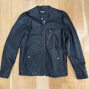 William Rast Black Men’s Leather Jacket